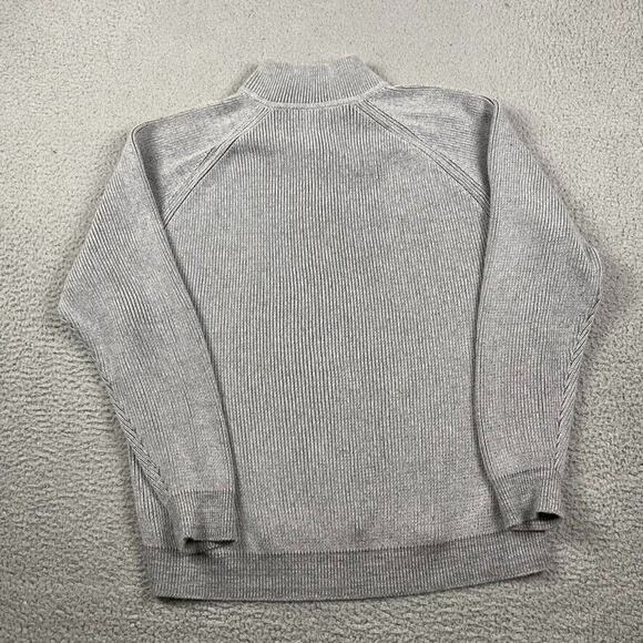 Tommy Bahama 1/4 Zip Pullover Sweater Men's Large Diamond Knit 100% Cotton - Picture 8 of 9